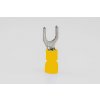 Tracon electric Izolované Cu lisovacie vidlice žlté 6mm² 6mm2 / M4 Tracon electric Izolované Cu lisovacie vidlice žlté 6mm² 6mm2 / M4