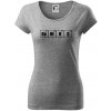 Genius - periodická tabuľka - Dámske tričko Pure - L ( Tmavosivý melír ) Genius - periodická tabuľka - Dámske tričko Pure - L ( Tmavosivý melír )