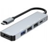 PremiumCord adaptér USB-C na HDMI + USB3.0 + 2x USB2.0 + PD (power delivery) 8592220022754