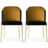 Súprava jedálenských stoličiek Dore Gold, 2 ks, 2 ks Súprava jedálenských stoličiek Dore Gold, 2 ks, 2 ks