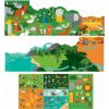 Petit Collage Znovupoužiteľné samolepky so scénou Môj svet zvierat Poškodený obal