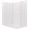 CERANO - Sprchová zástena Walk-in Crystal TL/P - 8 mm - bezvzperový systém - biela matná, transparentné sklo - 150x140x200 cm CERANO - Sprchová zástena Walk-in Crystal TL/P - 8 mm - bezvzperový systém - biela matná, transparentné sklo - 150x140x200 cm