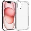 AppleMix Kryt pre Apple iPhone 16 - zosilnené rohy - gumový - priehľadný AppleMix Kryt pre Apple iPhone 16 - zosilnené rohy - gumový - priehľadný
