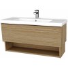 Dreja Umývadlová skrinka INVENCE SZZO 100 (umývadlo Harmonia) - A01 Dub (masív) / A01 Dub (masív) Dreja Umývadlová skrinka INVENCE SZZO 100 (umývadlo Harmonia) - A01 Dub (masív) / A01 Dub (masív)