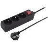PREMIUMCORD Prodlužovací přívod 230V 2m 3 zásuvky + vypínač, černý ppa3k-02bk PREMIUMCORD Prodlužovací přívod 230V 2m 3 zásuvky + vypínač, černý ppa3k-02bk