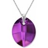 For You Prívesok Swarovski elements listy fialový AMETHYST 1605