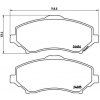 Sada brzdových platničiek kotúčovej brzdy BREMBO P 11 025 Sada brzdových platničiek kotúčovej brzdy BREMBO P 11 025