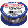 DEDRA Spájkovací cín s tavidlom,2.0mm, 100g, 40%SN, Pb60Sn40 - 31L42010 DEDRA Spájkovací cín s tavidlom,2.0mm, 100g, 40%SN, Pb60Sn40 - 31L42010