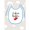 Detský podbradník Ľúbim babku modrý Detský podbradník Ľúbim babku modrý