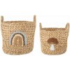 Detské koše na hračky v súprave 2 ks z vodného hyacintu v prírodnej farbe ø 32x32 cm Agnes – Bloomingville Mini Detské koše na hračky v súprave 2 ks z vodného hyacintu v prírodnej farbe ø 32x32 cm Agnes – Bloomingville Mini