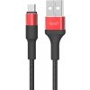 SEFIS nabíjací dátový kábel Premium-RD s konektormi USB-A a Micro-USB 1m čierno-červený SEFIS nabíjací dátový kábel Premium-RD s konektormi USB-A a Micro-USB 1m čierno-červený