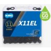 Kmc X11 EL čierny BOX Waxed reťaz Kmc X11 EL čierny BOX Waxed reťaz