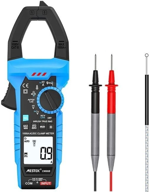 Mestek CM86B kliešťový multimeter AC/DC 1000 V, AC/DC 1000 A CM86B