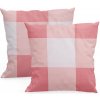 XPOSE® Bavlnená obliečka na vankúš KÁRO - staroružová 40x40 cm 2ks, Bavlna XPOSE® Bavlnená obliečka na vankúš KÁRO - staroružová 40x40 cm 2ks, Bavlna