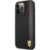 Ferrari Smooth and Carbon Effect Zadný Kryt pre iPhone 13 Pro Black 14527463 Ferrari Smooth and Carbon Effect Zadný Kryt pre iPhone 13 Pro Black 14527463