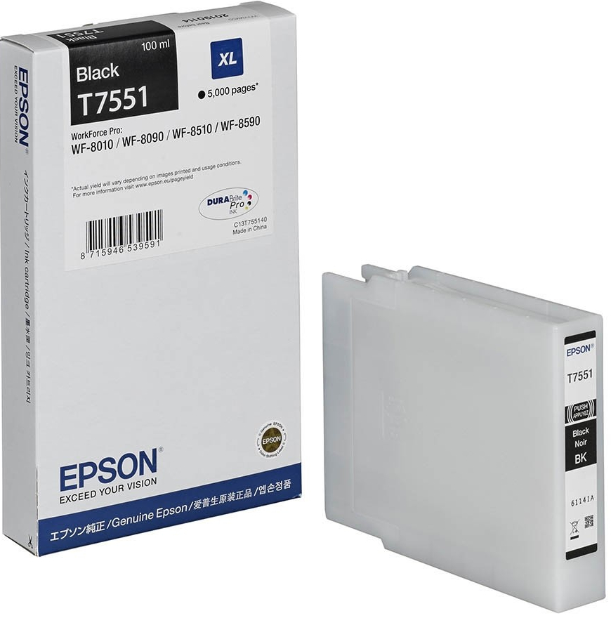 Epson T7551 XL Black - originálny