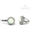 ADANITO SSN017443W - Strieborné opálové náušnice so zirkónmi ADANITO SSN017443W - Strieborné opálové náušnice so zirkónmi