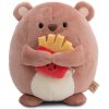 Nici MyMochi Nomo vankúšik medveď so croissantom 35 x 33 cm