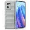 Gumený kryt Flannel na Oppo Reno 7 5G - Sivá Gumený kryt Flannel na Oppo Reno 7 5G - Sivá