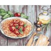 ZUTY Maľovanie podľa čísel ŠPAGETY Rámovanie bez rámu a bez vypnutia plátna Rozmer 80 x 100 cm