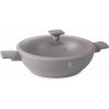 BERLINGERHAUS Wok s titanovým povrchem a poklicí 30 cm Taupe Collection (BH-8095)