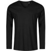 PROMODORO 1460 XO / Pánske tričko s dlhým rukávom a výstrihom do V - black XS PROMODORO 1460 XO / Pánske tričko s dlhým rukávom a výstrihom do V - black XS