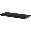 Autronic - Polička nástěnná 60 cm, MDF, barva černá, baleno v ochranné fólii - P-024 BK