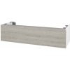 Dreja Doplnková skrinka pod dosku DSD SZZ1 120 (výška 30 cm) - N01 Biela lesk / D05 Oregon Dreja Doplnková skrinka pod dosku DSD SZZ1 120 (výška 30 cm) - N01 Biela lesk / D05 Oregon