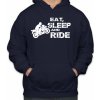 Fajntričko Motorkárska mikina - Eat, sleep and ride, Farba tmavo modrá, Strih/ Variant Pánsky/UNISEX Fajntričko Motorkárska mikina - Eat, sleep and ride, Farba tmavo modrá, Strih/ Variant Pánsky/UNISEX