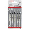 BOSCH 2608630030 pílky do priamočiarej píly T101B 100mm, drevo, vláknité dosky, plasty 5ks