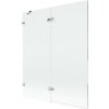 MEXEN/S - Lunar vaňová zástena 2-krídlová ľavá 140 x 150, transparent, chróm 897-140-100-01-00-L MEXEN/S - Lunar vaňová zástena 2-krídlová ľavá 140 x 150, transparent, chróm 897-140-100-01-00-L