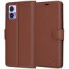 Techsuit Leather Folio kožené knižkové Motorola Edge 30 Neo hnedé