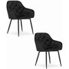 Stolička FORIO - čierny zamat / čierne nohy x 2 9401 71 00 00 Stolička FORIO - čierny zamat / čierne nohy x 2 9401 71 00 00