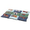 Farebná mäkká podložka PATCHWORK 80 x 55 cm, protišmyková, - modro/zelená Farebná mäkká podložka PATCHWORK 80 x 55 cm, protišmyková, - modro/zelená