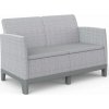 Keter Scandi Forma 2 Seaters Sofa, Ash grey/Storm Grey Keter Scandi Forma 2 Seaters Sofa, Ash grey/Storm Grey