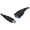 OTG kábel: USB Type-C zástrčka - USB zásuvka, 20 cm. OTG kábel: USB Type-C zástrčka - USB zásuvka, 20 cm.