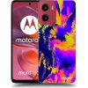 Picasee silikónový čierny obal pre Motorola Moto G05 - Burn Picasee silikónový čierny obal pre Motorola Moto G05 - Burn