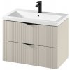 Cersanit Tirso, závesná umývadlová skrinka 794x447x572 mm + keramické umývadlo, béžová matná, S801-543 Cersanit Tirso, závesná umývadlová skrinka 794x447x572 mm + keramické umývadlo, béžová matná, S801-543