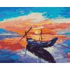 ZUTY Maľovanie podľa čísel MALÁ RYBÁRSKA LOĎKA Rámovanie bez rámu a bez vypnutia plátna Rozmer 80 x 100 cm