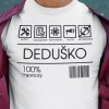 Tričko s potlačou DEDUŠKO Pánsky Biela XL Tričko s potlačou DEDUŠKO Pánsky Biela XL