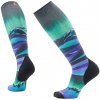 Smartwool Targeted Cushion Compression Print OTC dámske podkolienky čierna/modrá