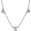 PANDORA náhrdelník Srdiečka 393160C01-45 PANDORA náhrdelník Srdiečka 393160C01-45