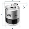 UFI Palivový filter 24.107.00 UFI Palivový filter 24.107.00