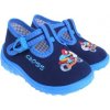 Detské textilné papučky, prezuvky modré motorka s ortopedickou stielkou (18) Detské textilné papučky, prezuvky modré motorka s ortopedickou stielkou (18)