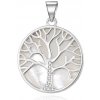 Beneto Stříbrný přívěsek s perletí Strom života AGH528