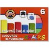 Farebné školské kriedy, 4 hranné - 6 ks Farebné školské kriedy, 4 hranné - 6 ks