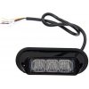 Výstražné svetlo 3× LED oranžové 12/24 V – zábleskové Výstražné svetlo 3× LED oranžové 12/24 V – zábleskové