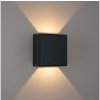Brilagi - LED vonkajšie nástenné svietidlo DOUBLERAY LED/6W/230V čierne IP54 BRI651 + záruka 3 roky zadarmo Brilagi - LED vonkajšie nástenné svietidlo DOUBLERAY LED/6W/230V čierne IP54 BRI651 + záruka 3 roky zadarmo