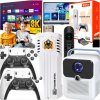 4K LED Projektor + Herná Konzola Game Stick Pro Android + 2 Gamepady + Diaľkové Ovládanie + WiFi + USB 4K LED Projektor + Herná Konzola Game Stick Pro Android + 2 Gamepady + Diaľkové Ovládanie + WiFi + USB
