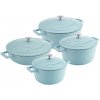 Sada hrncov MasterClass 4 ks s nepriľnavým povrchom v pastelovej modrej farbe MCMCRDSKY4 Sada hrncov MasterClass 4 ks s nepriľnavým povrchom v pastelovej modrej farbe MCMCRDSKY4